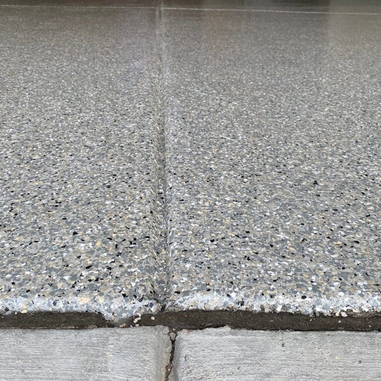 Cabin-Fever-Flake-Color-Closeup Garage Floor Masters Knoxville, TN