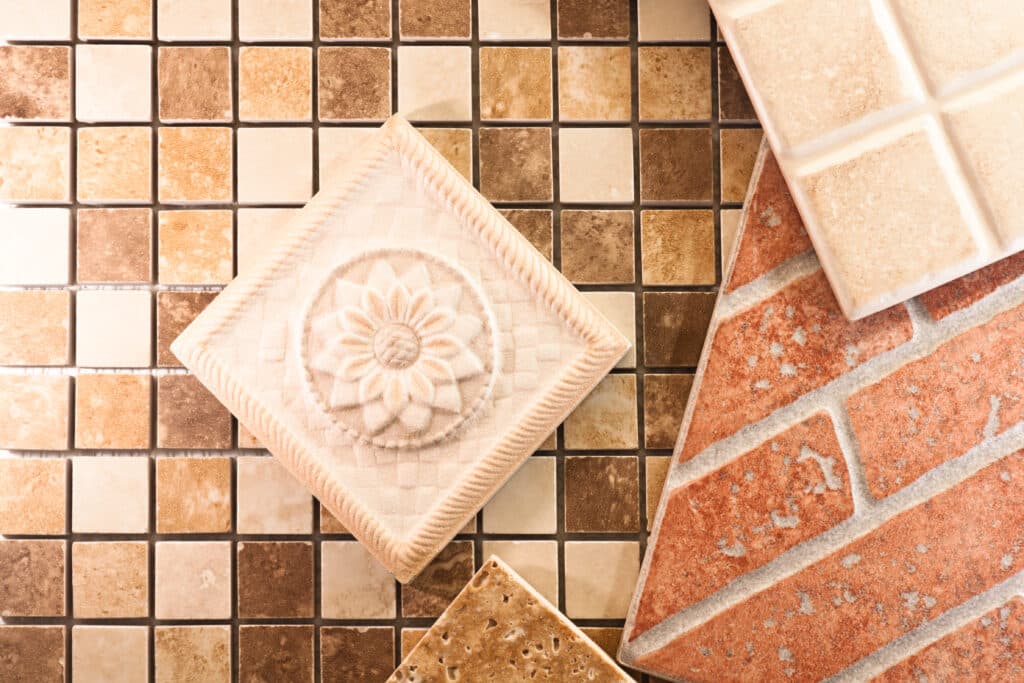 Ceramic tiles for walls and floors Covering Tile with Epoxy