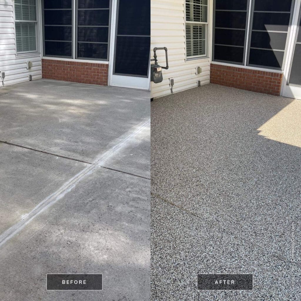 Sevierville Tennessee Concrete Coating in Cabin Fever