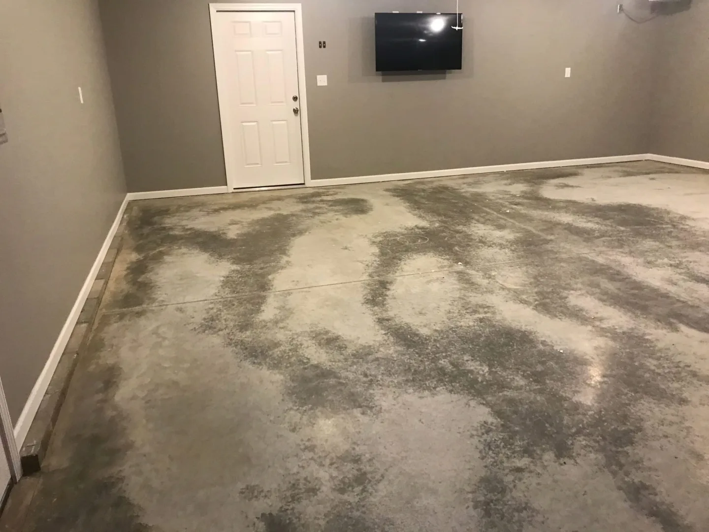 before garage floor masters