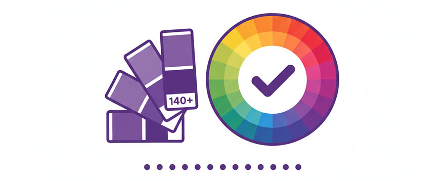 Front Page Over 140 Colors to Choose From