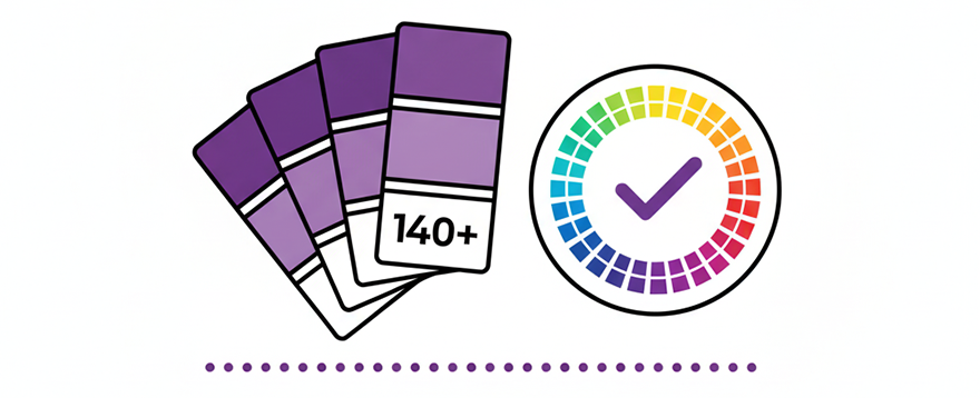 Front Page Over 140 Colors to Choose From<br />