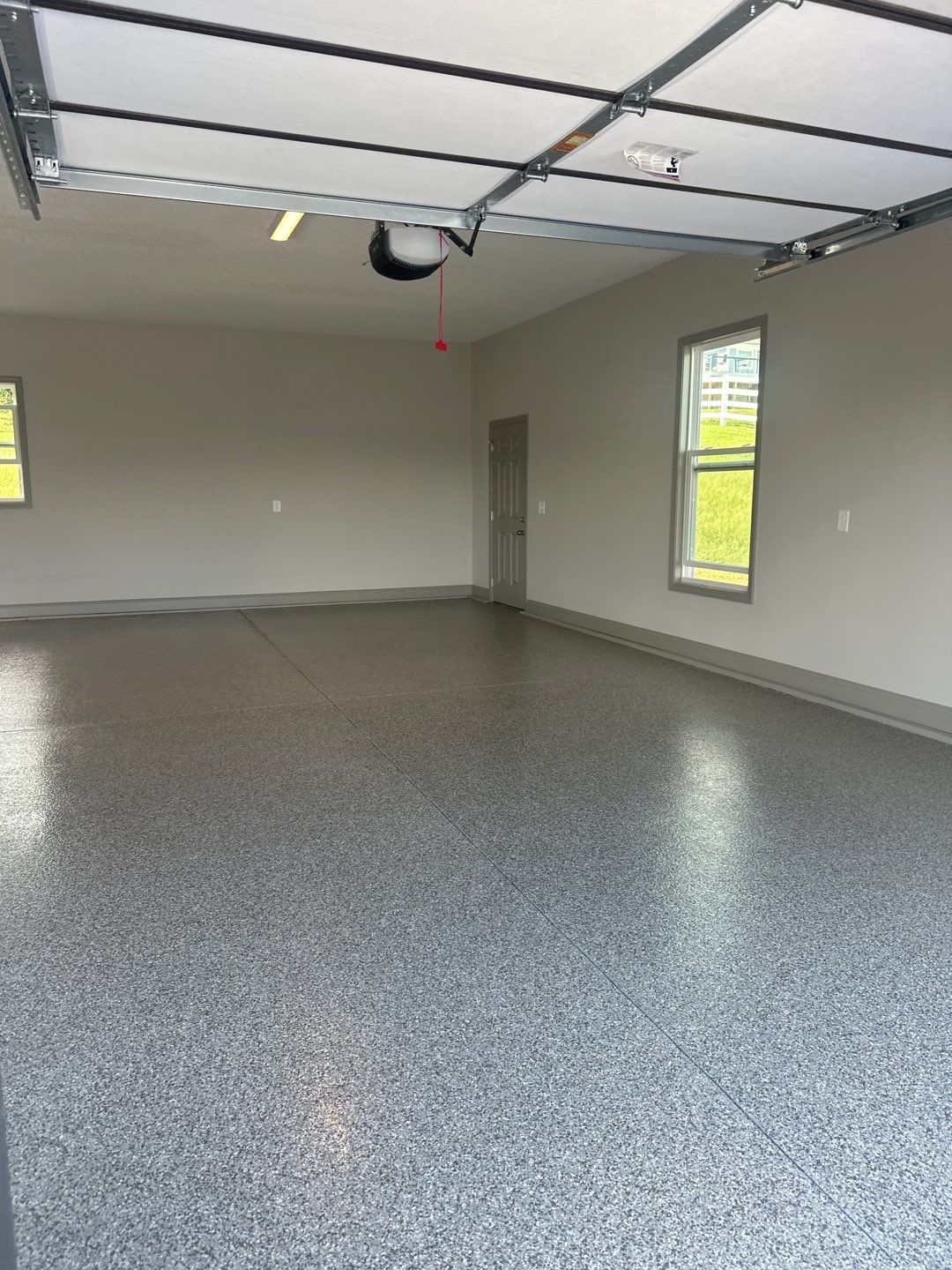 polyaspartic top coat garage floor